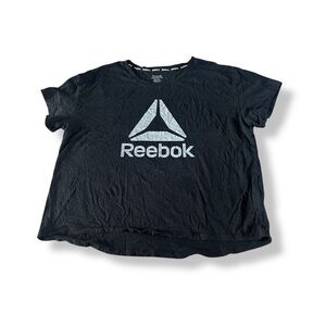 [Reebok] Black Tee with Gray Logo